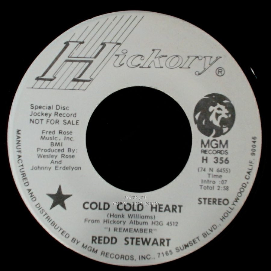 Redd Stewart - Cold Cold Heart / Bimbo side A