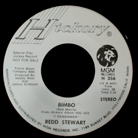 Redd Stewart - Cold Cold Heart / Bimbo side B