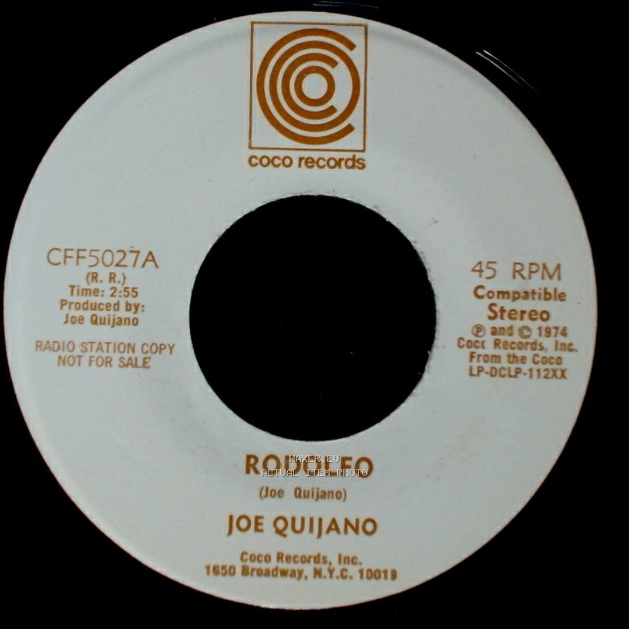 Joe Quijano - Rodolfo / El Perro De Geronimo side A