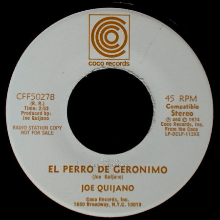 Joe Quijano - Rodolfo / El Perro De Geronimo side B