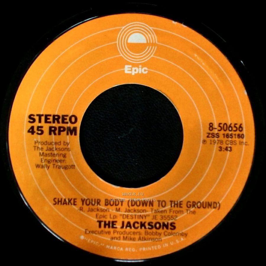 The Jacksons - Shake Your Body (Down To The Ground) / That's What You Get (For Being Polite) side A