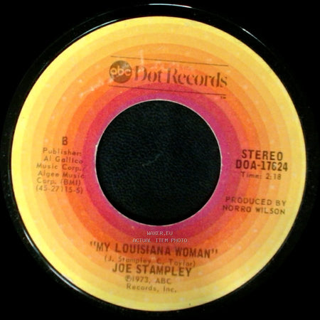 Joe Stampley - All These Things / My Louisiana Woman side B