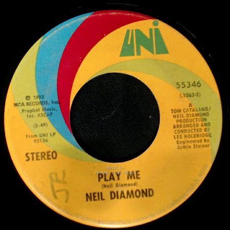 Neil Diamond - Play Me / Porcupine Pie side A