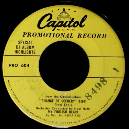 Ethel Ennis - I Still Get A Thrill / My Foolish Heart side B