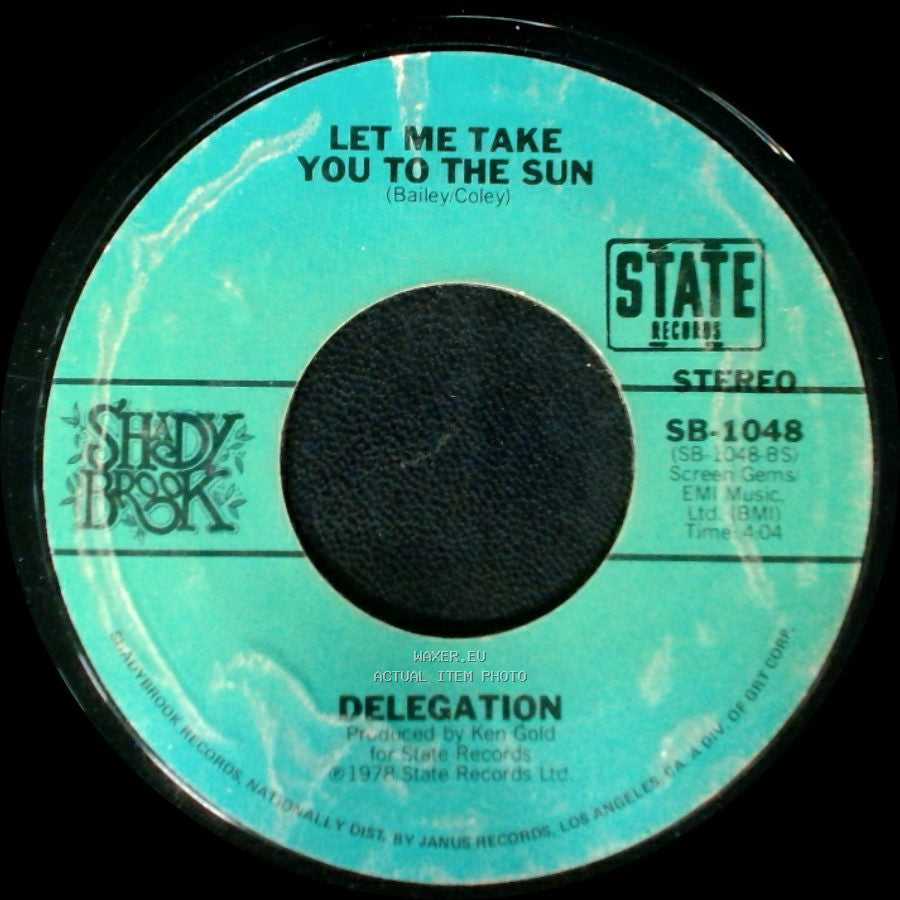 Delegation - Oh Honey / Let Me Take You To The Sun side B