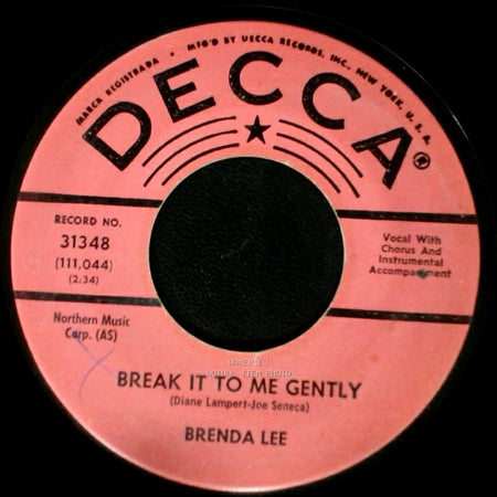 Brenda Lee - So Deep / Break It To Me Gently side B