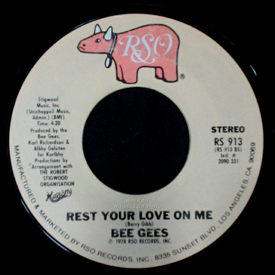 Bee Gees - Too Much Heaven / Rest Your Love On Me side B
