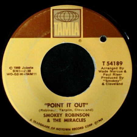 Smokey Robinson & The Miracles - Point It Out / Darling Dear side A