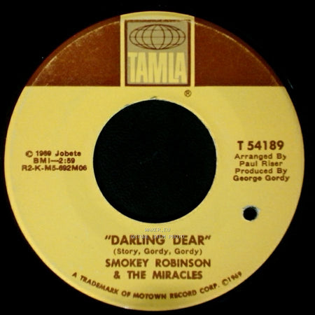 Smokey Robinson & The Miracles - Point It Out / Darling Dear side B