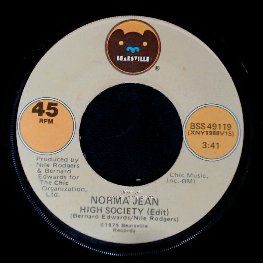 Norma Jean - High Society (Edit) / Hold Me Lonely Boy side A