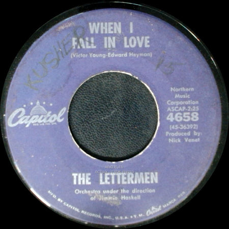 The Lettermen - When I Fall In Love / Smile side A