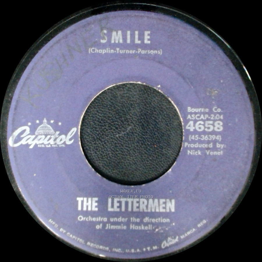 The Lettermen - When I Fall In Love / Smile side B