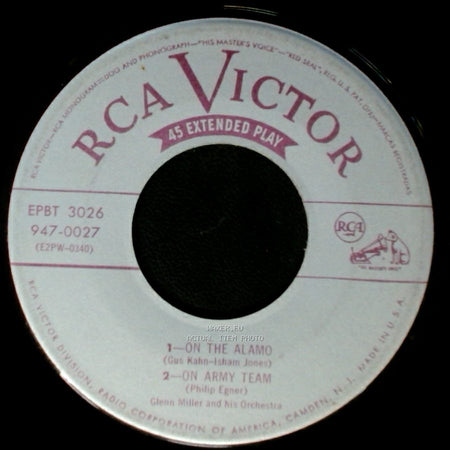 Glenn Miller And His Orchestra / Glenn Miller And His Orch. - On The Alamo / On Army Team / 1 - Vilia / 2 - Limehouse Blues side A