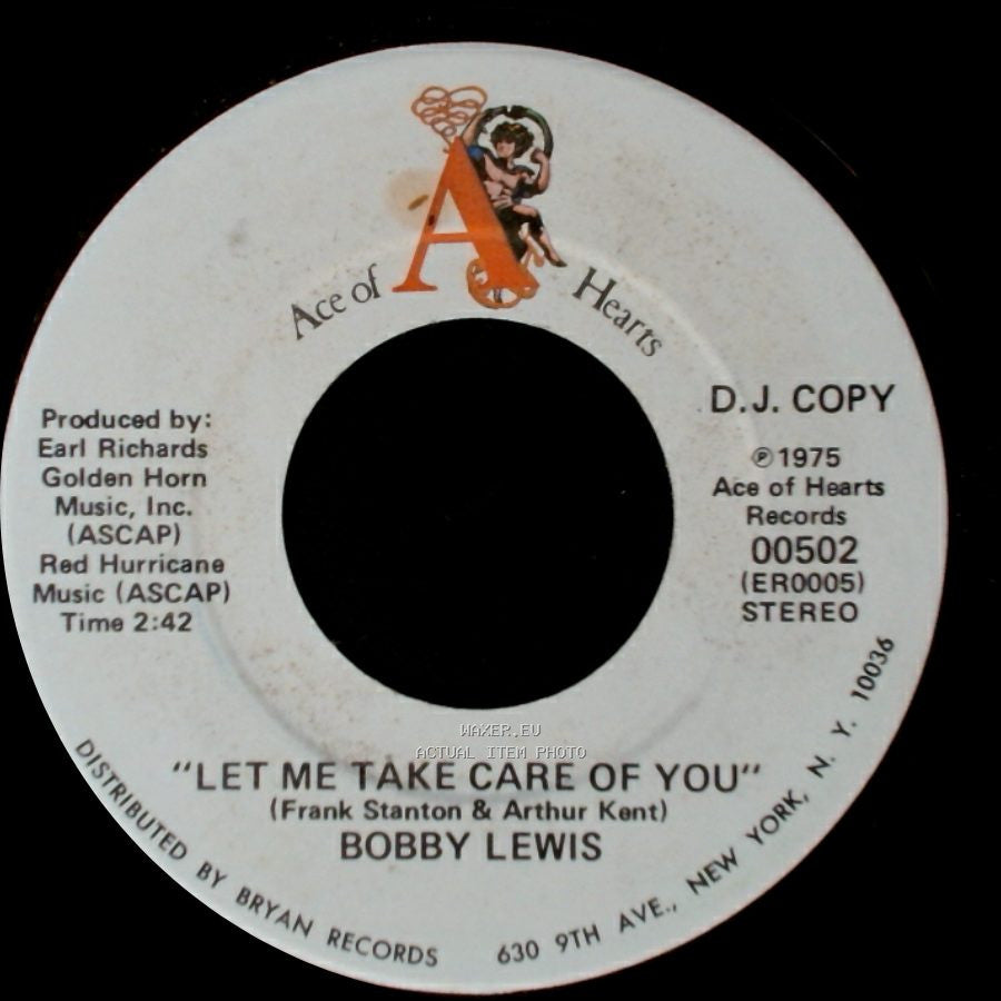 Bobby Lewis - Let Me Take Care Of You / Let Me Take Care Of You side A
