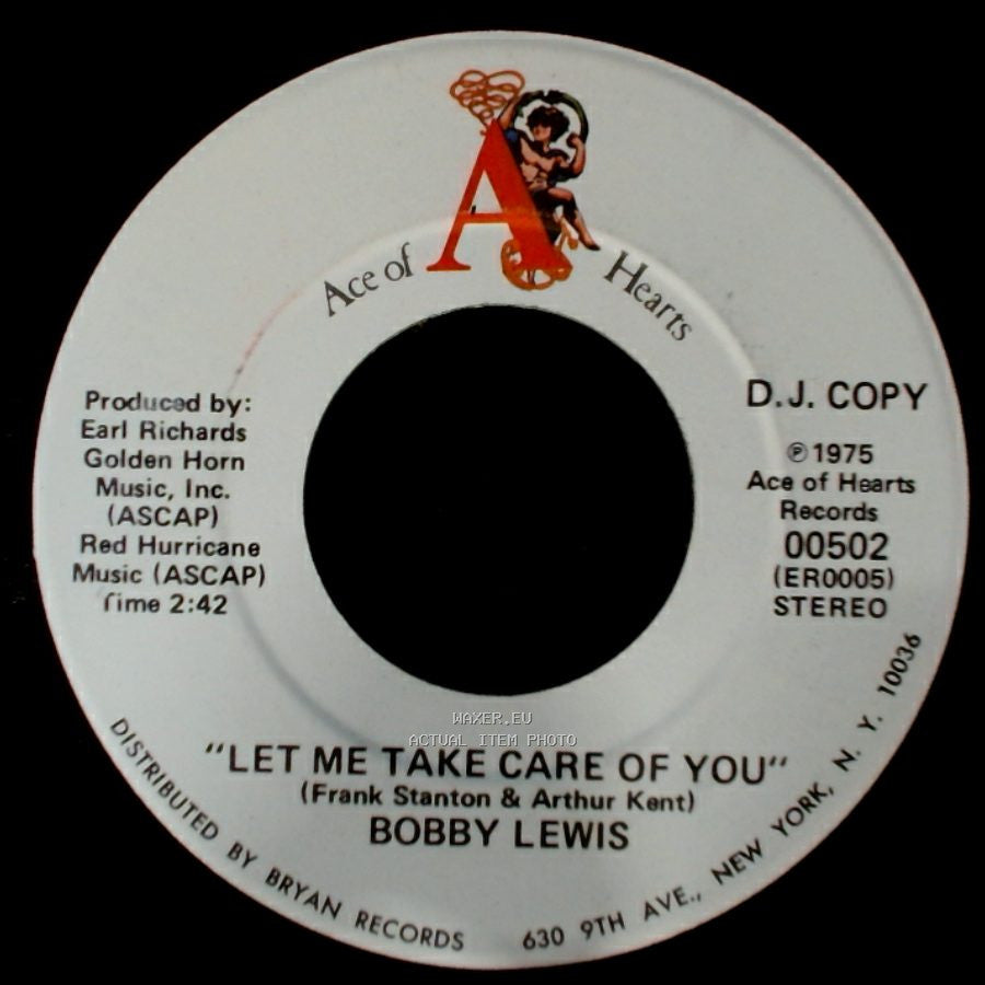 Bobby Lewis - Let Me Take Care Of You / Let Me Take Care Of You side B