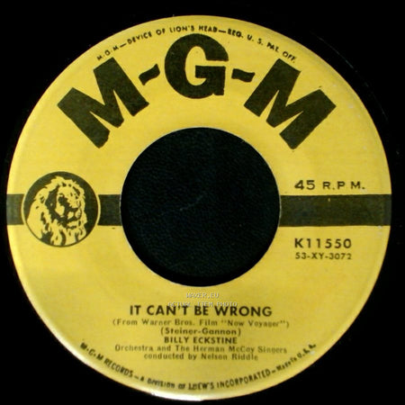 Billy Eckstine - I Can Read Between The Lines / It Can't Be Wrong side B