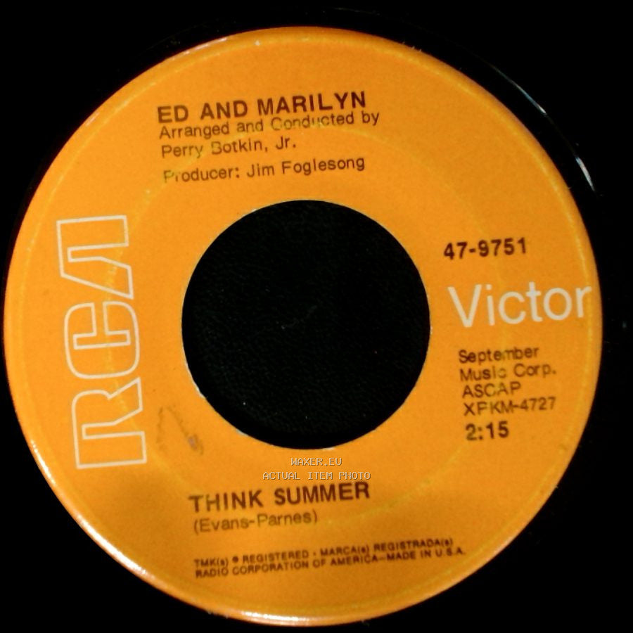 Ed And Marilyn - You Do / Think Summer side B