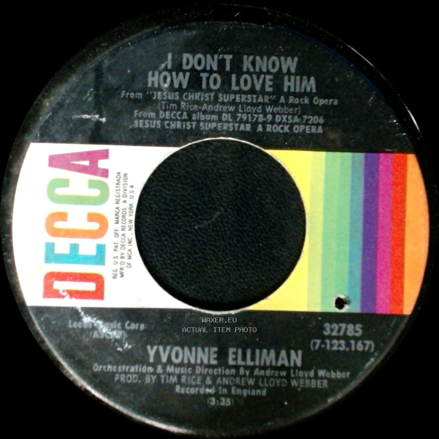 Yvonne Elliman / Jesus Christ Superstar - I Don't Know How To Love Him / Overture side A