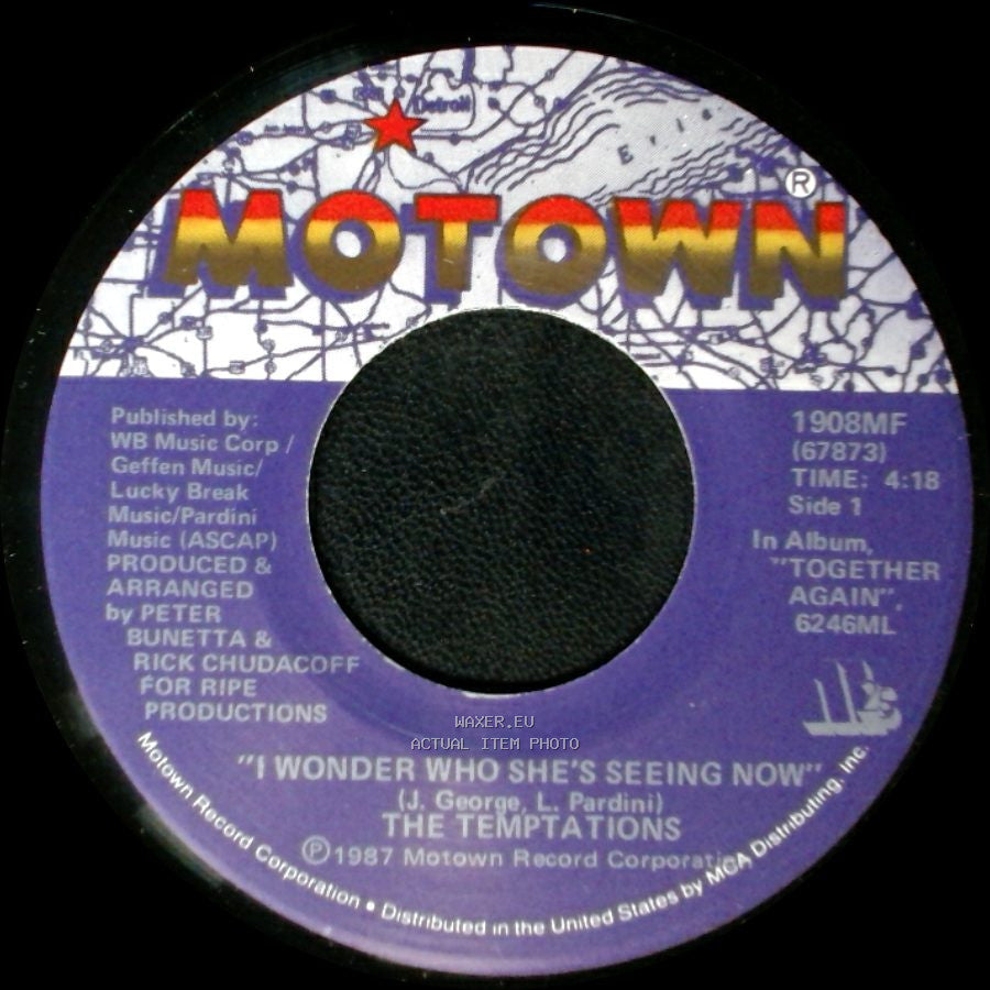 The Temptations - I Wonder Who She's Seeing Now / Girls (They Like It) side A