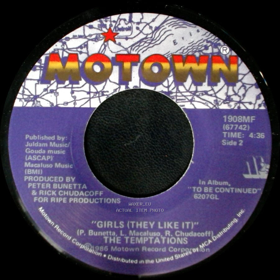 The Temptations - I Wonder Who She's Seeing Now / Girls (They Like It) side B