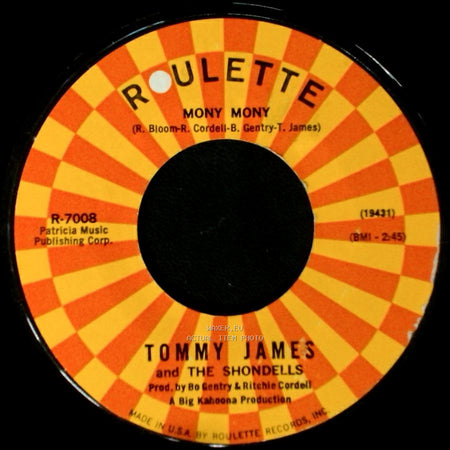 Tommy James And The Shondells - Mony Mony / One Two Three And I Fell side A