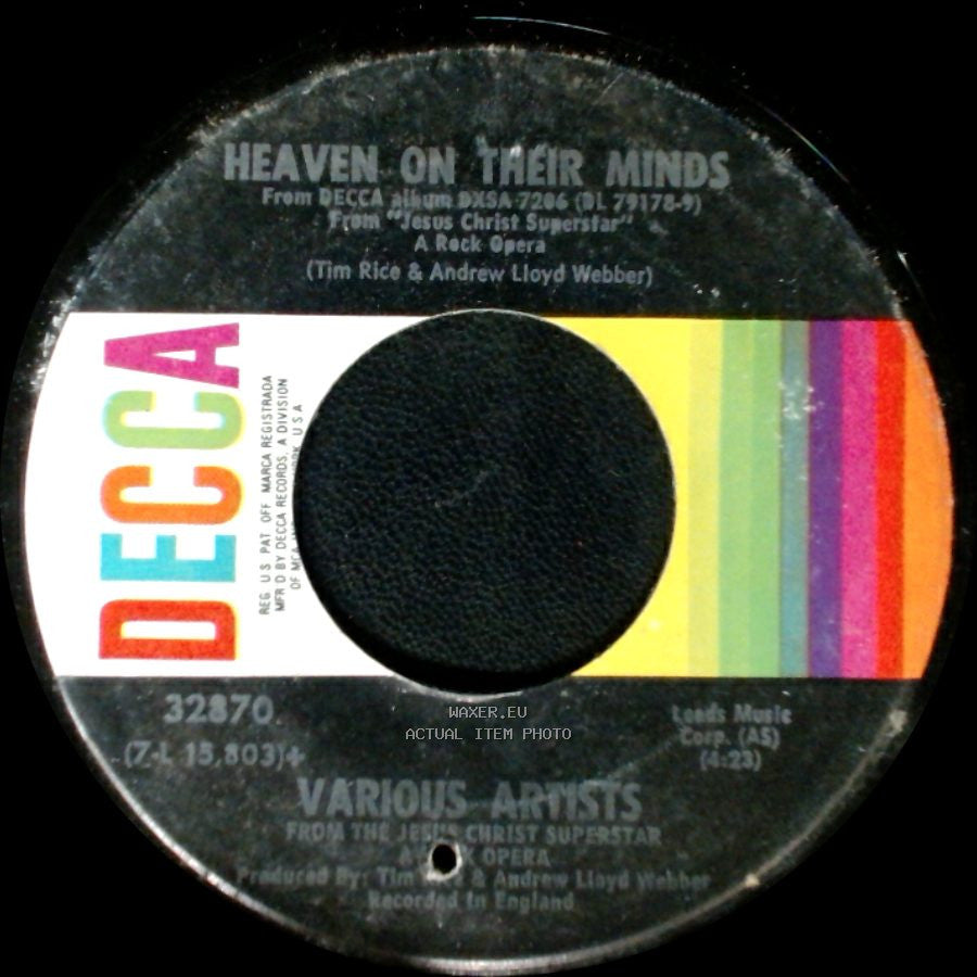 Various Artists / Yvonne Elliman - Heaven On Their Minds / Everything's Alright side A