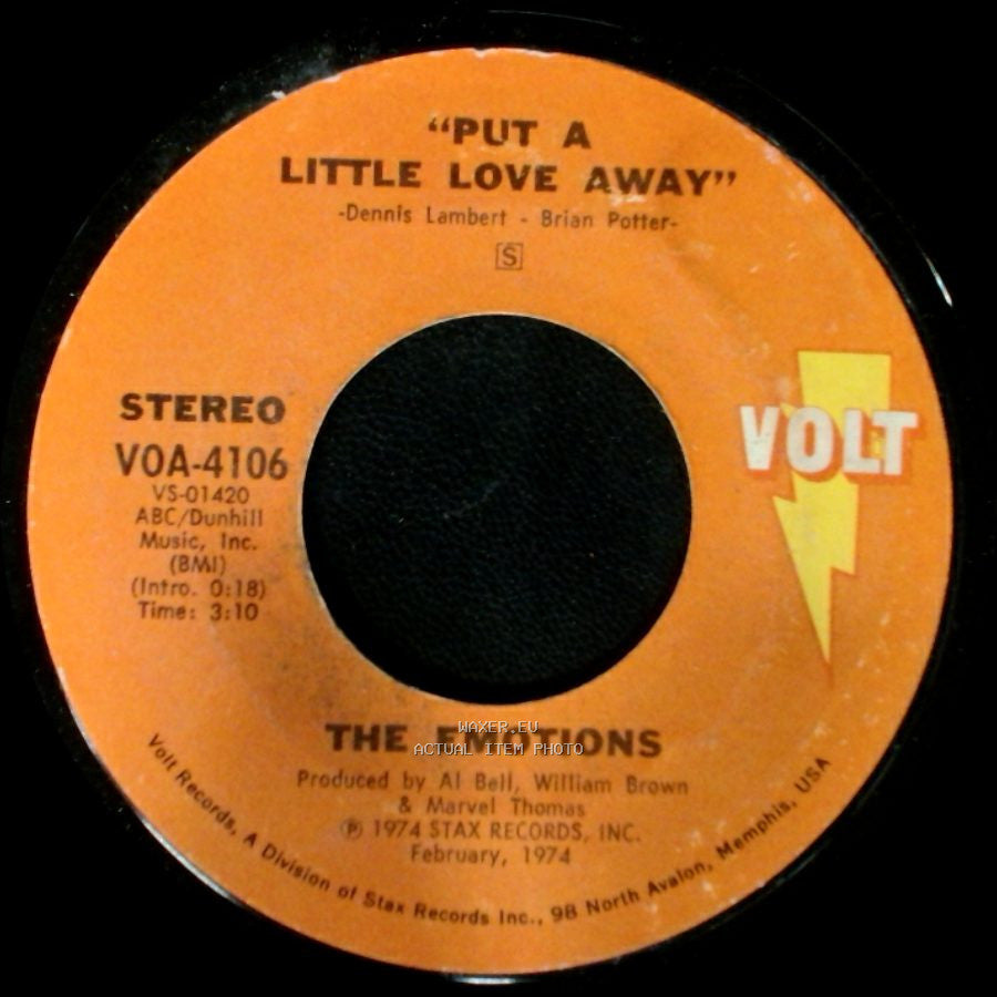 The Emotions - I Call This Loving You / Put A Little Love Away side B