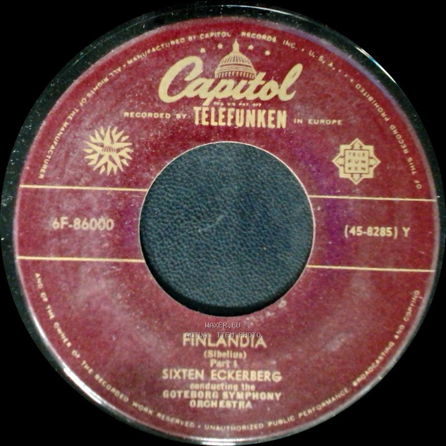 Sixten Eckerberg Conducting The Goteborg Symphony Orchestra / Sixten Eckerberg - Finlandia (Sibelius) Part 2 / Finlandia (Sibelius) Part 1 side B