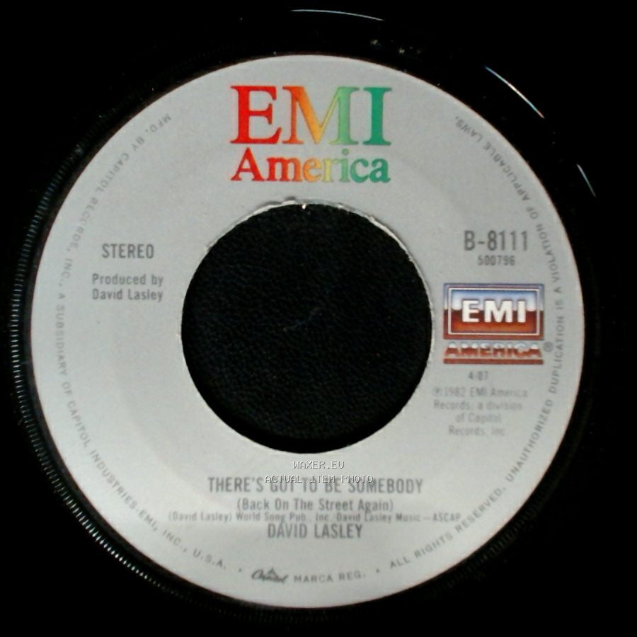 David Lasley - If I Had My Wish Tonight / There's Got To Be Somebody (Back On The Street Again) side B