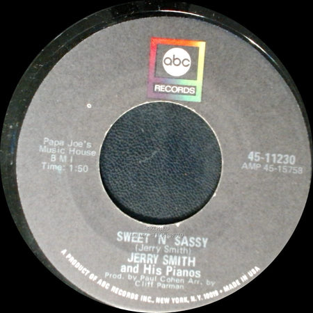 Jerry Smith And His Pianos - Sweet 'n' Sassy / Sunrise Serenade side A