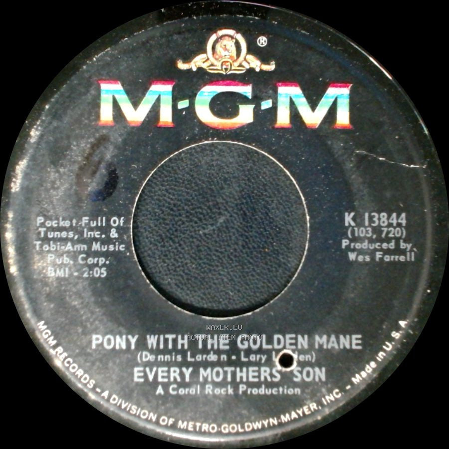 Unknown Artist - Pony With The Golden Mane / Every Mothers Son / Dolls In The Clock / Every Mothers' Son side A
