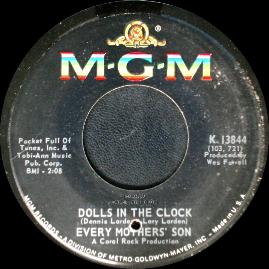 Unknown Artist - Pony With The Golden Mane / Every Mothers Son / Dolls In The Clock / Every Mothers' Son side B
