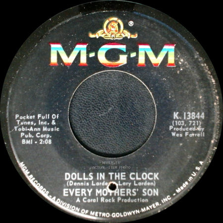 Unknown Artist - Pony With The Golden Mane / Every Mothers Son / Dolls In The Clock / Every Mothers' Son side B