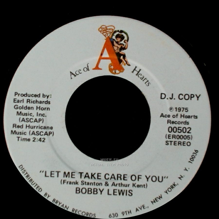 Bobby Lewis - Let Me Take Care Of You / Let Me Take Care Of You side A