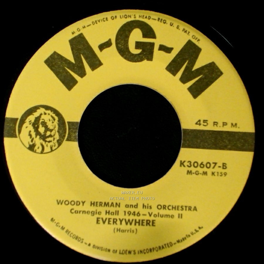 Woody Herman And His Orchestra - Everywhere / The Man I Love side A
