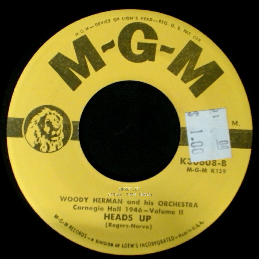 Woody Herman And His Orchestra - Panacea / Heads Up side B
