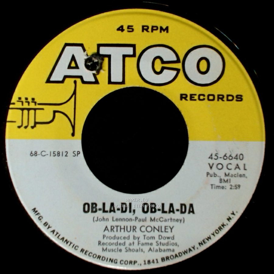 Arthur Conley - Ob-La-Di, Ob-La-Da / Otis Sleep On side A
