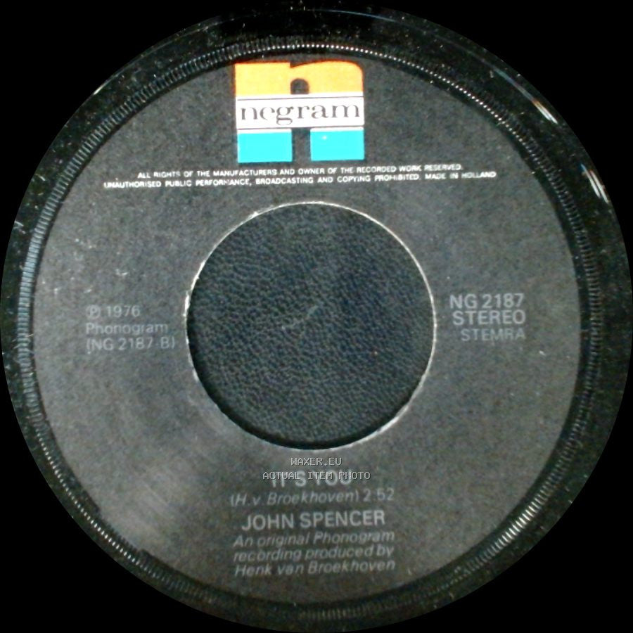 John Spencer - It's You / Call It Love side A