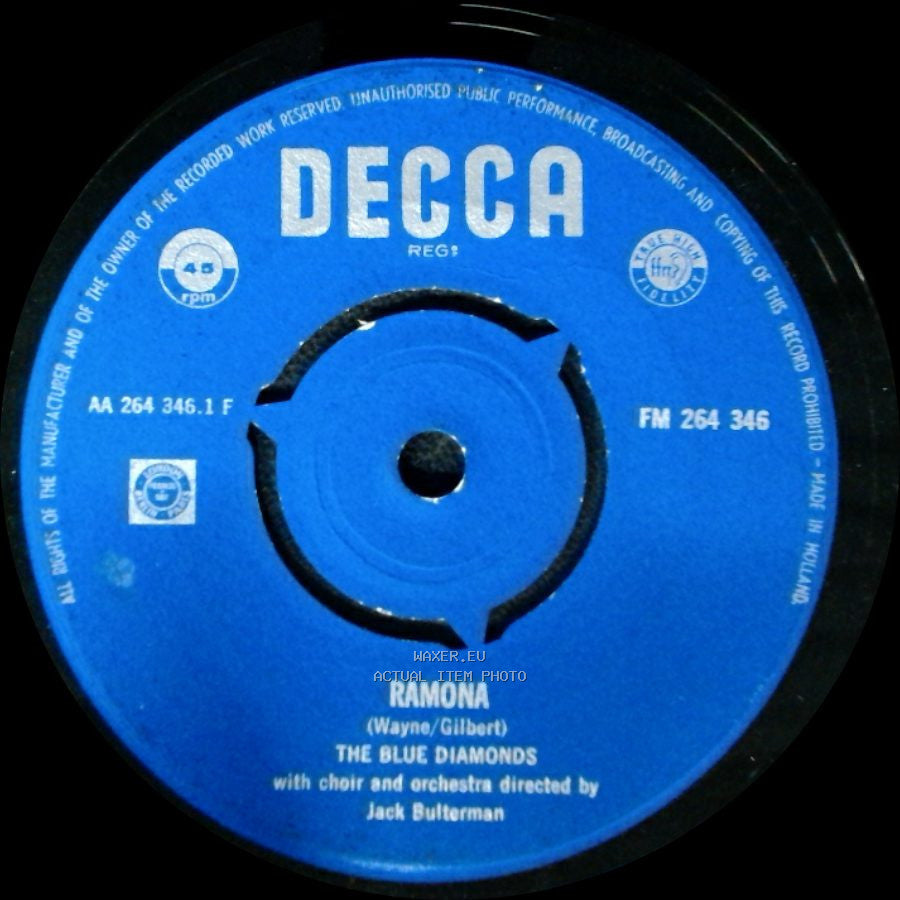 The Blue Diamonds - All Of Me / Ramona side B