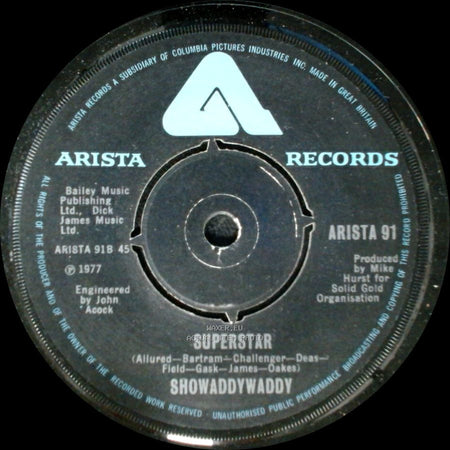 Showaddywaddy - Superstar / When side A