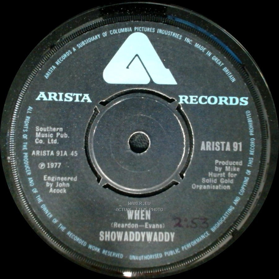 Showaddywaddy - Superstar / When side B