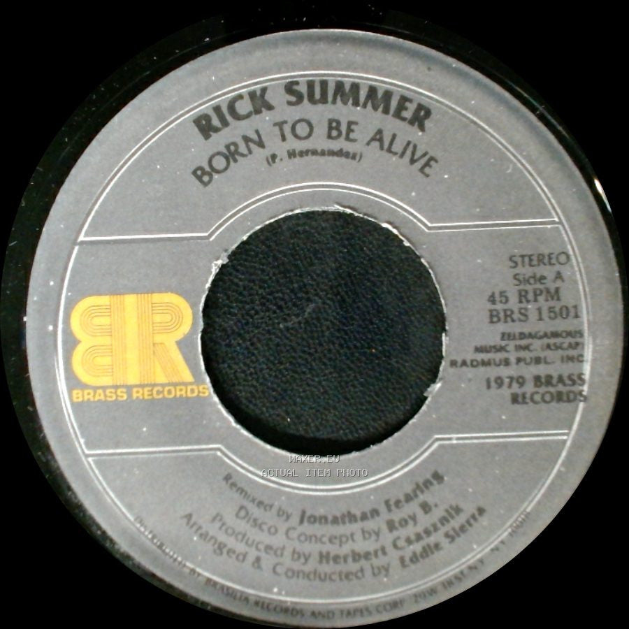Rick Summer / Rick Sue - Born To Be Alive / Shake It Up side A