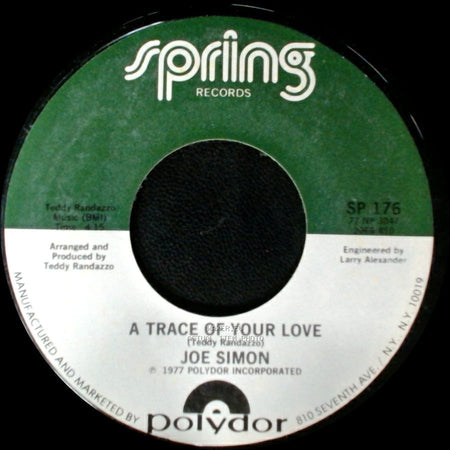 Joe Simon - One Step At A Time / A Trace Of Your Love side B