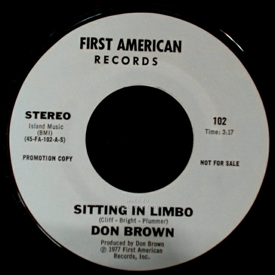 Don Brown - Sitting In Limbo / Sitting In Limbo side A