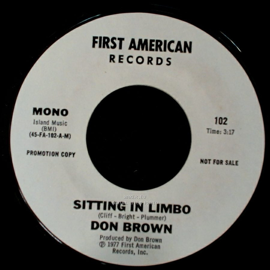 Don Brown - Sitting In Limbo / Sitting In Limbo side A