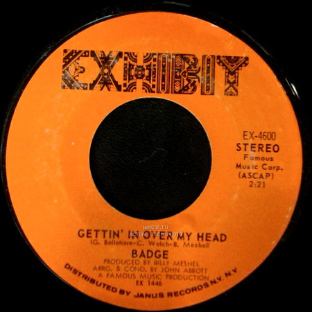 Badge - Gettin' In Over My Head / It's Straight Ahead side A