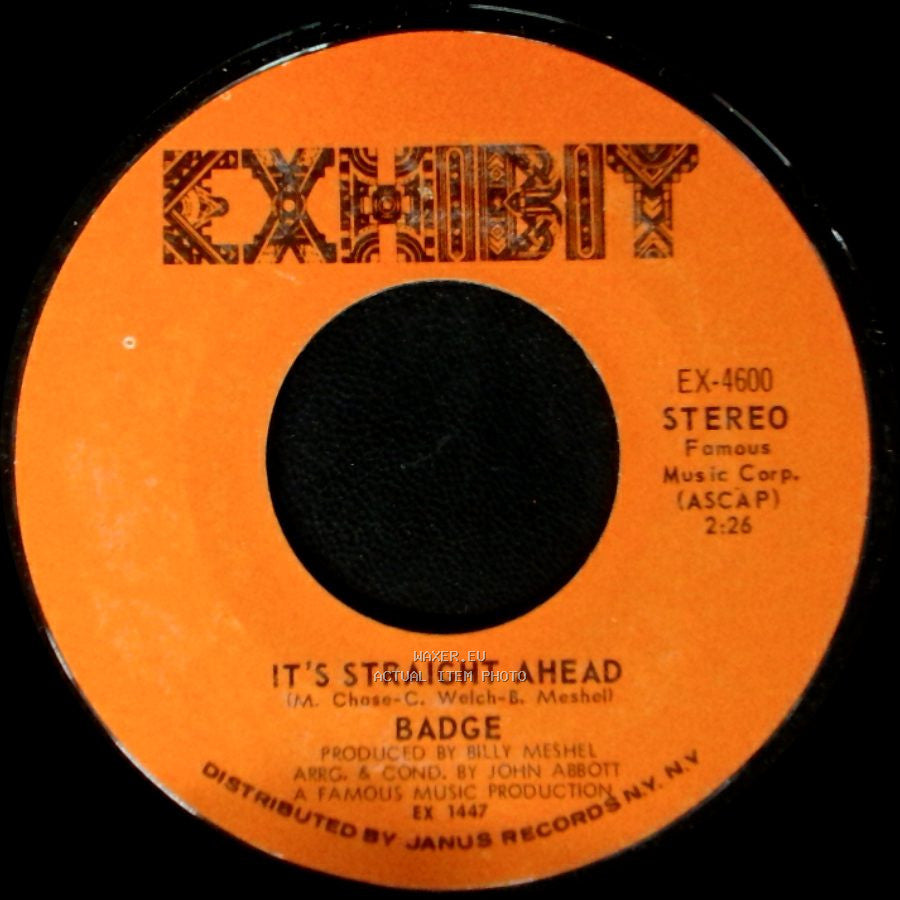 Badge - Gettin' In Over My Head / It's Straight Ahead side B