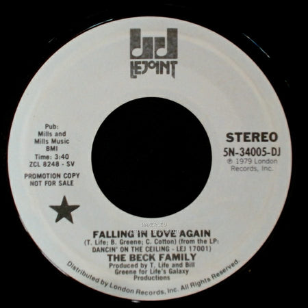 The Beck Family - Falling In Love Again / Falling In Love Again side A