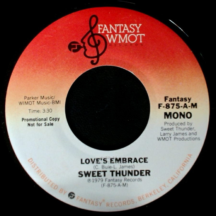 Sweet Thunder - Love's Embrace / Love's Embrace side A