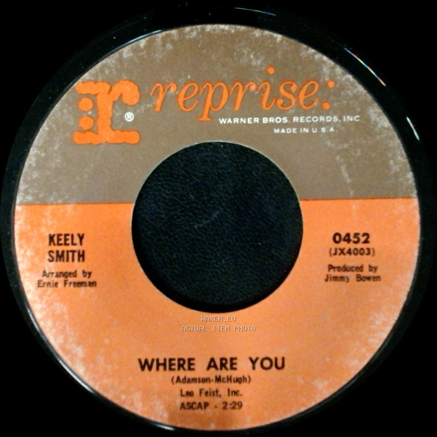 Keely Smith - Good-Bye My Love / Where Are You side B